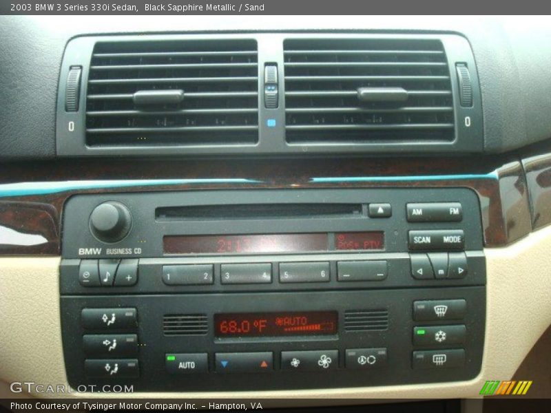 Black Sapphire Metallic / Sand 2003 BMW 3 Series 330i Sedan