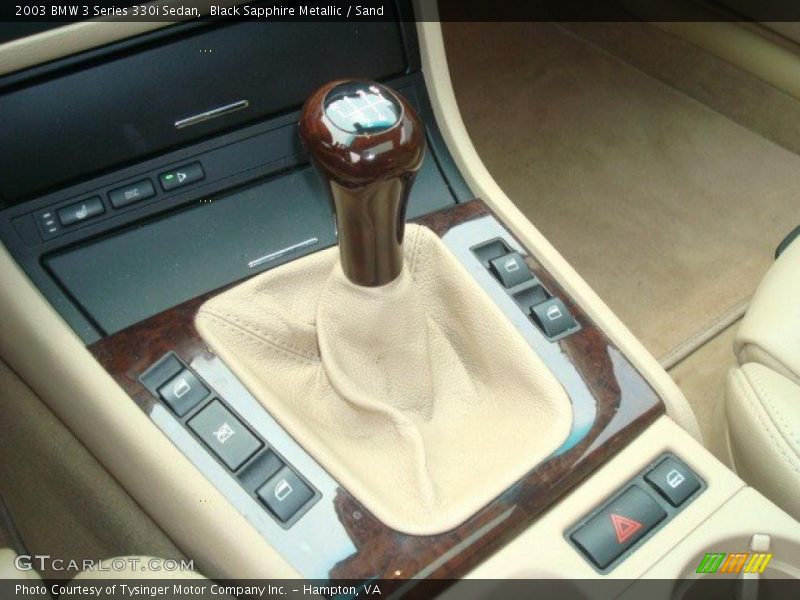 Black Sapphire Metallic / Sand 2003 BMW 3 Series 330i Sedan