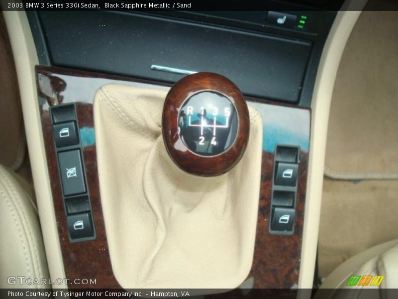 Black Sapphire Metallic / Sand 2003 BMW 3 Series 330i Sedan