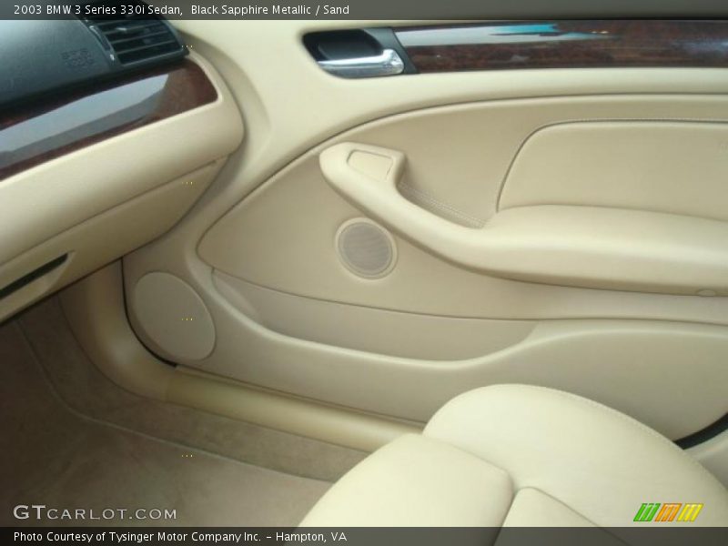 Black Sapphire Metallic / Sand 2003 BMW 3 Series 330i Sedan