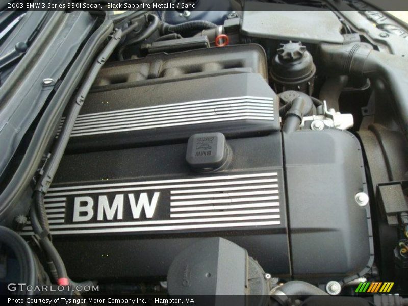 Black Sapphire Metallic / Sand 2003 BMW 3 Series 330i Sedan
