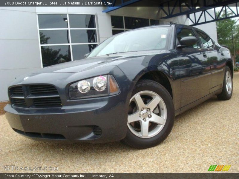 Steel Blue Metallic / Dark Slate Gray 2008 Dodge Charger SE