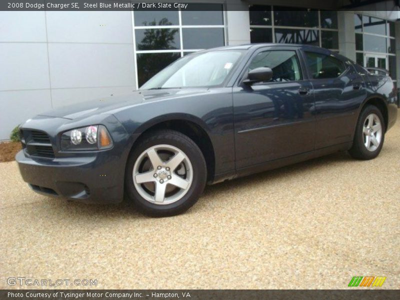 Steel Blue Metallic / Dark Slate Gray 2008 Dodge Charger SE