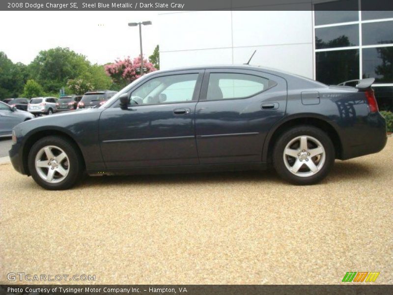 Steel Blue Metallic / Dark Slate Gray 2008 Dodge Charger SE