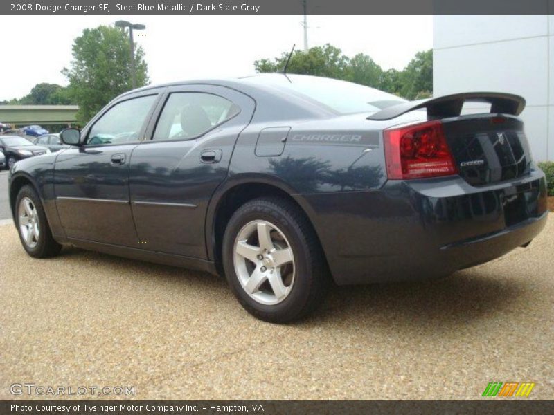 Steel Blue Metallic / Dark Slate Gray 2008 Dodge Charger SE
