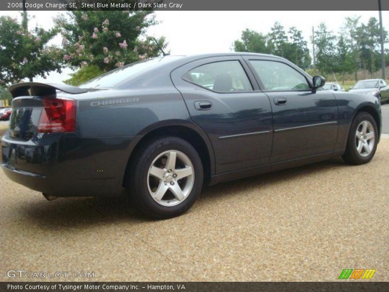Steel Blue Metallic / Dark Slate Gray 2008 Dodge Charger SE