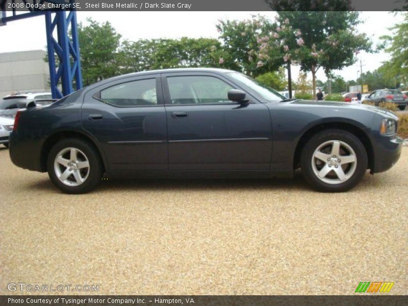 Steel Blue Metallic / Dark Slate Gray 2008 Dodge Charger SE