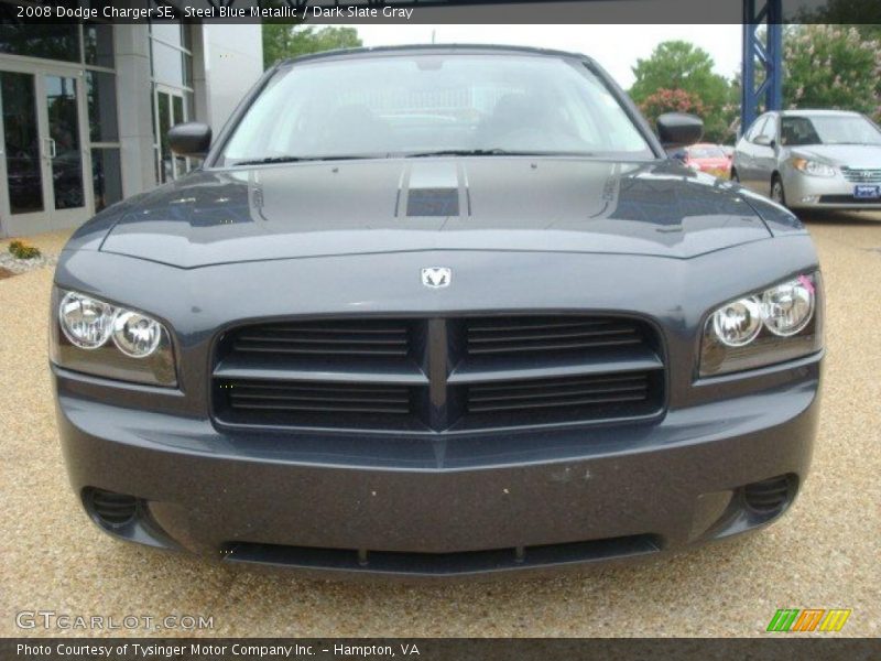 Steel Blue Metallic / Dark Slate Gray 2008 Dodge Charger SE