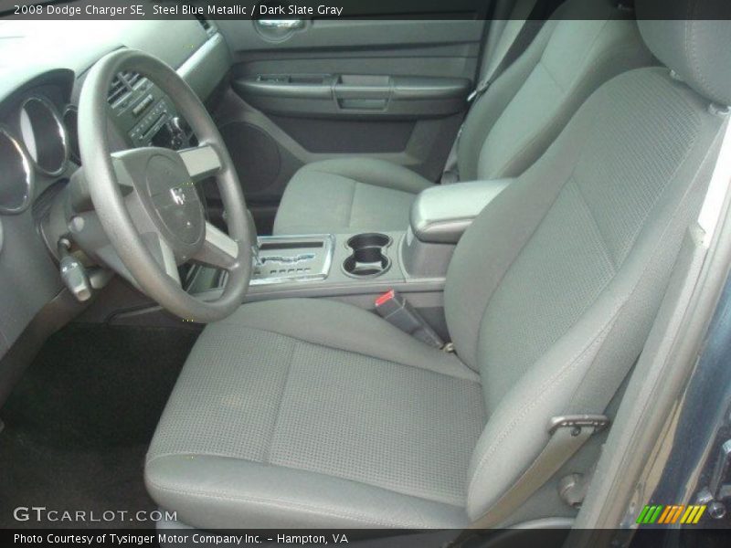Steel Blue Metallic / Dark Slate Gray 2008 Dodge Charger SE