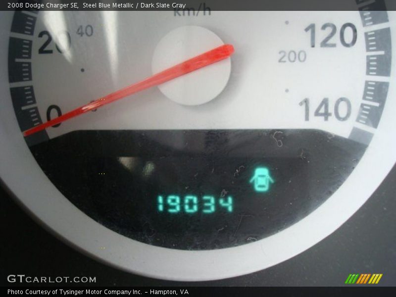 Steel Blue Metallic / Dark Slate Gray 2008 Dodge Charger SE