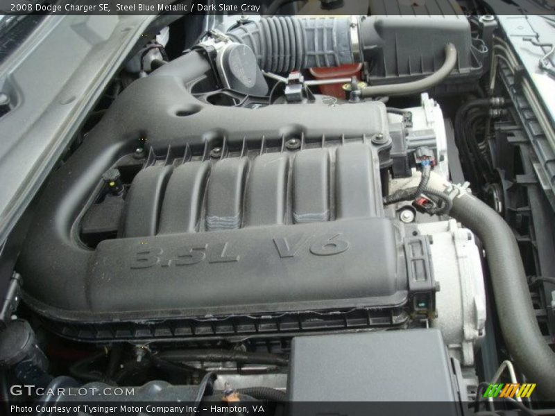 Steel Blue Metallic / Dark Slate Gray 2008 Dodge Charger SE