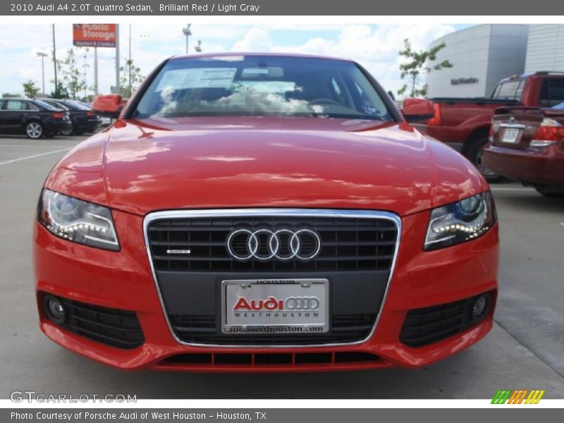 Brilliant Red / Light Gray 2010 Audi A4 2.0T quattro Sedan