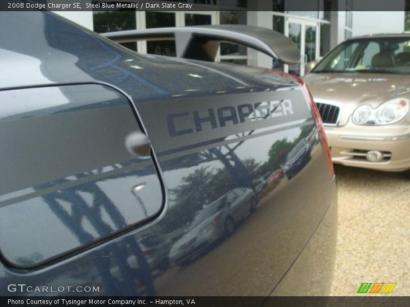 Steel Blue Metallic / Dark Slate Gray 2008 Dodge Charger SE