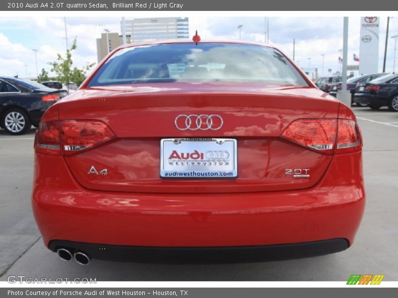 Brilliant Red / Light Gray 2010 Audi A4 2.0T quattro Sedan