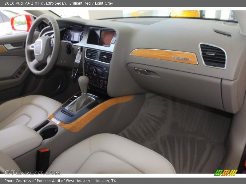 Brilliant Red / Light Gray 2010 Audi A4 2.0T quattro Sedan
