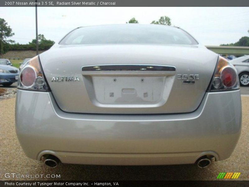 Radiant Silver Metallic / Charcoal 2007 Nissan Altima 3.5 SE
