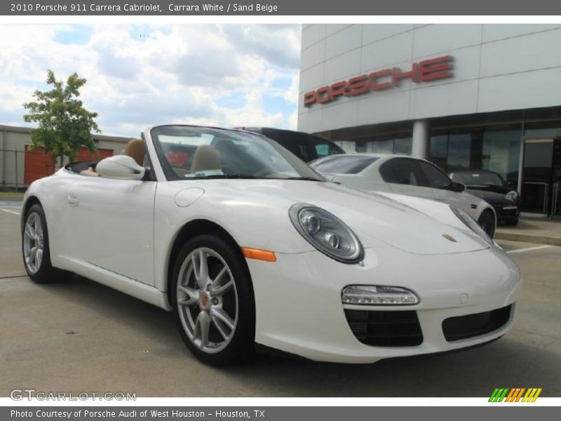 Carrara White / Sand Beige 2010 Porsche 911 Carrera Cabriolet