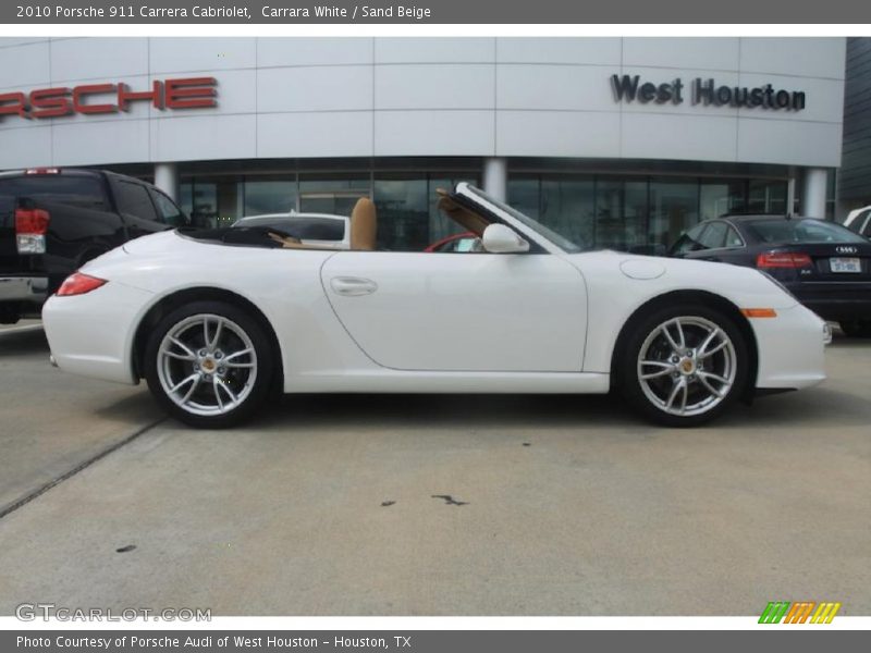 Carrara White / Sand Beige 2010 Porsche 911 Carrera Cabriolet