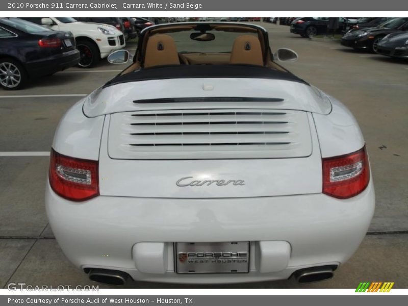 Carrara White / Sand Beige 2010 Porsche 911 Carrera Cabriolet