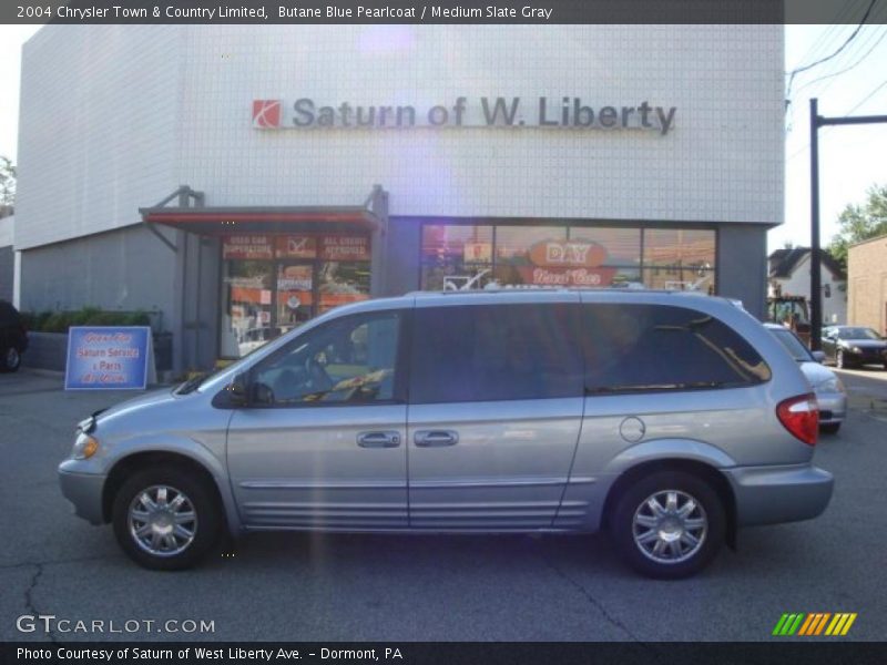 Butane Blue Pearlcoat / Medium Slate Gray 2004 Chrysler Town & Country Limited