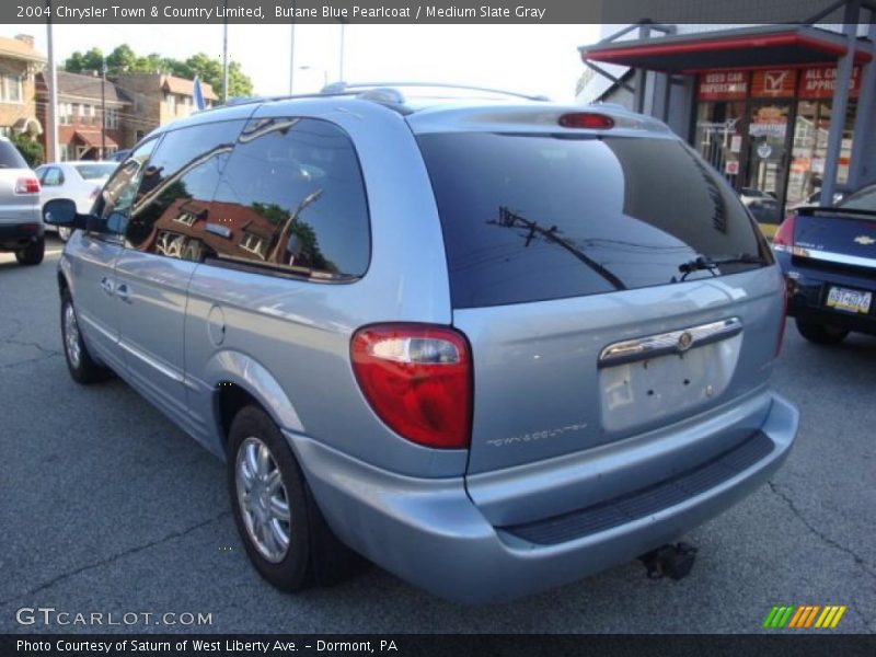 Butane Blue Pearlcoat / Medium Slate Gray 2004 Chrysler Town & Country Limited