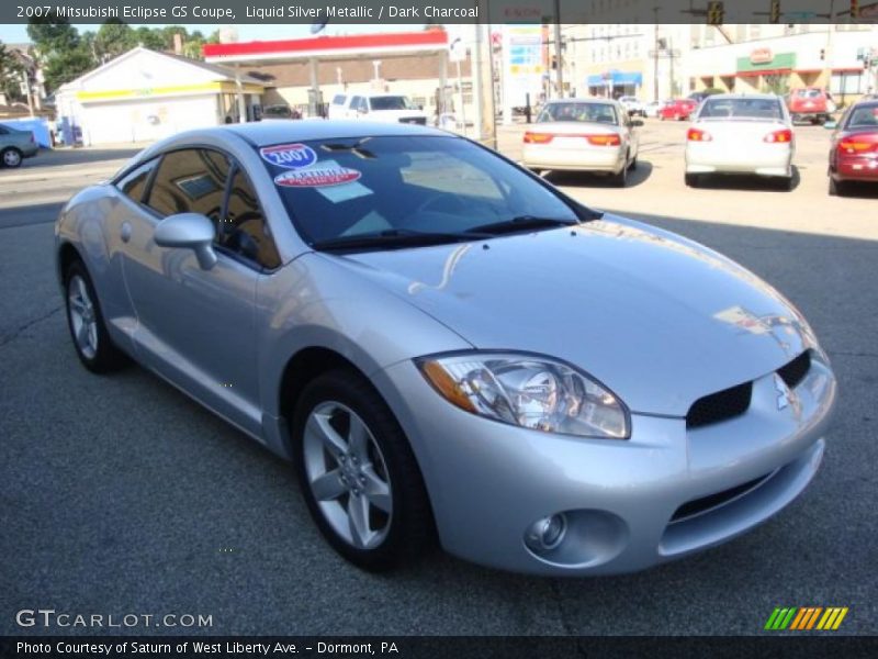 Liquid Silver Metallic / Dark Charcoal 2007 Mitsubishi Eclipse GS Coupe