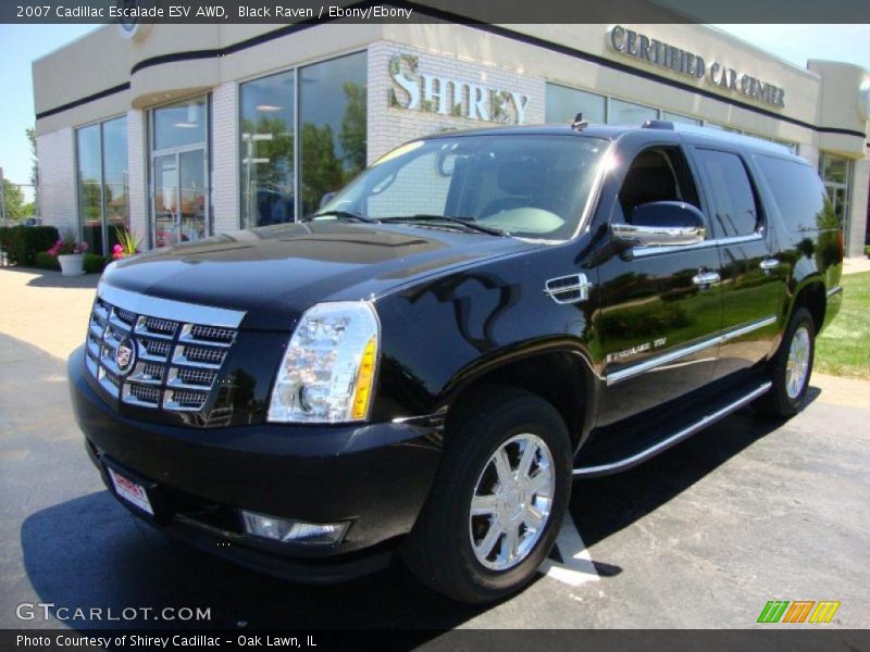 Black Raven / Ebony/Ebony 2007 Cadillac Escalade ESV AWD