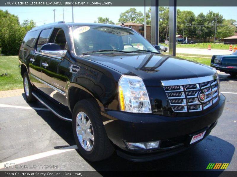 Black Raven / Ebony/Ebony 2007 Cadillac Escalade ESV AWD