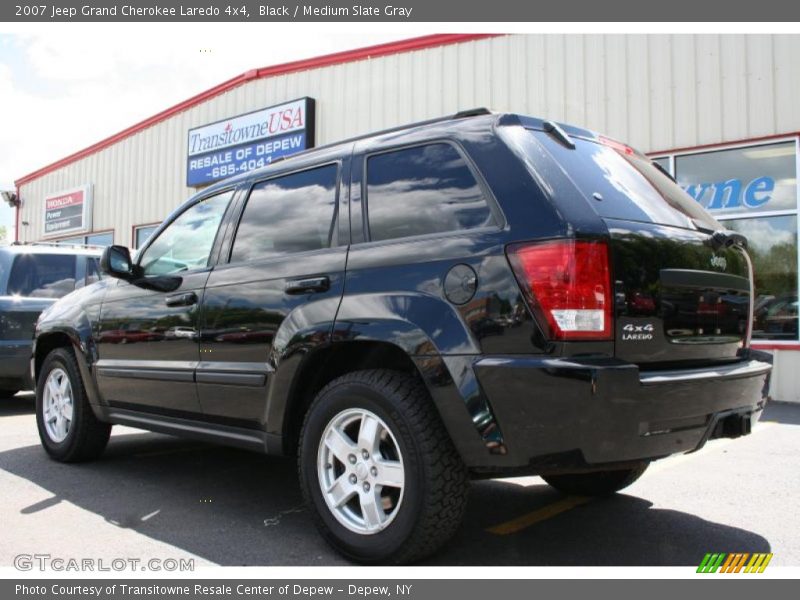 Black / Medium Slate Gray 2007 Jeep Grand Cherokee Laredo 4x4