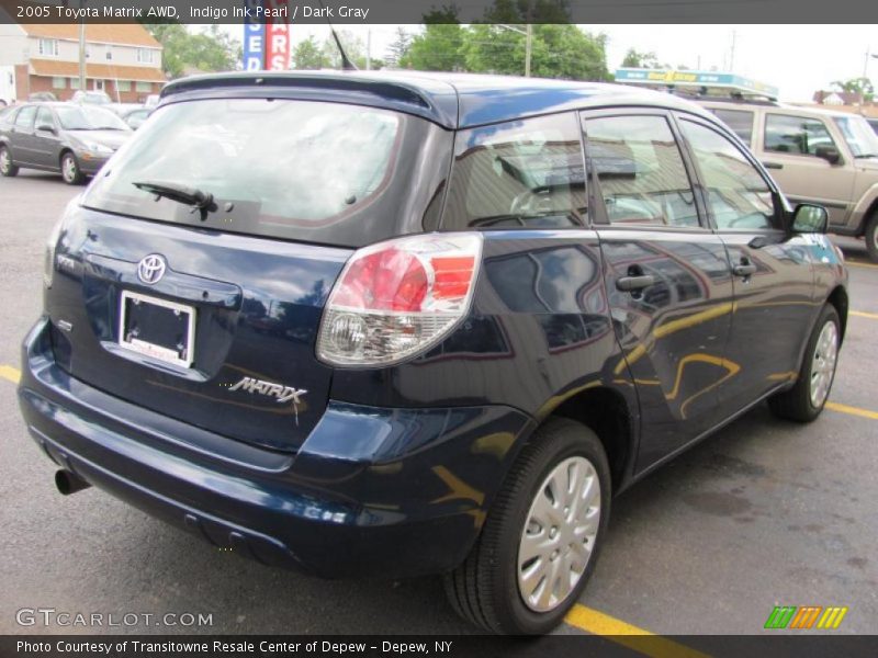 Indigo Ink Pearl / Dark Gray 2005 Toyota Matrix AWD