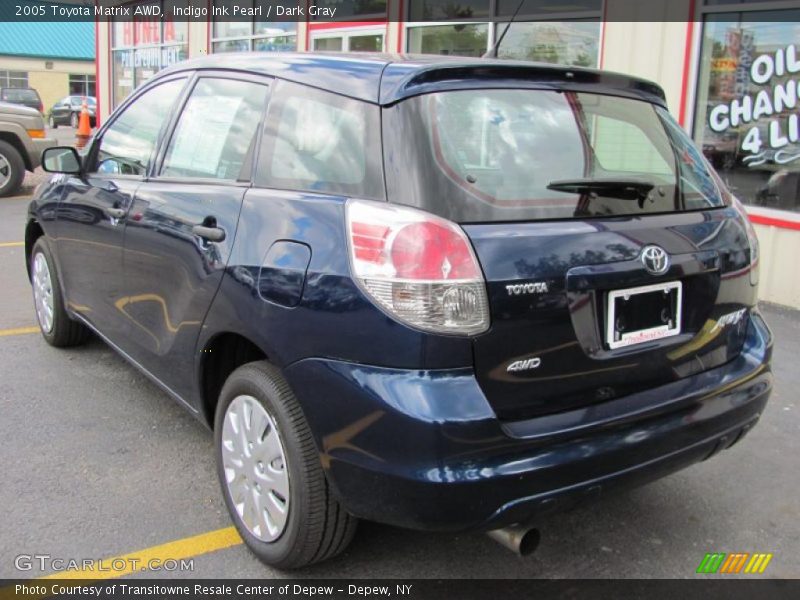 Indigo Ink Pearl / Dark Gray 2005 Toyota Matrix AWD