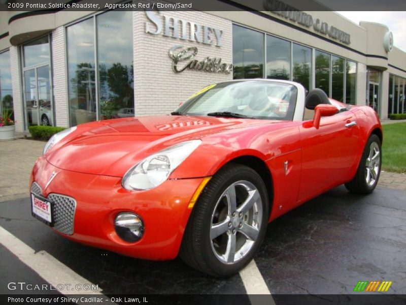 Aggressive Red / Ebony/Sand 2009 Pontiac Solstice Roadster