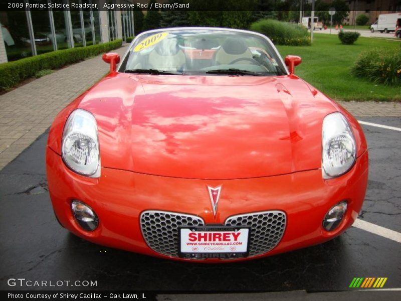 Aggressive Red / Ebony/Sand 2009 Pontiac Solstice Roadster