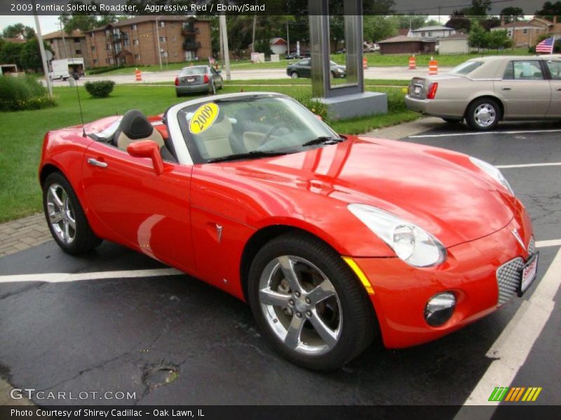 Aggressive Red / Ebony/Sand 2009 Pontiac Solstice Roadster