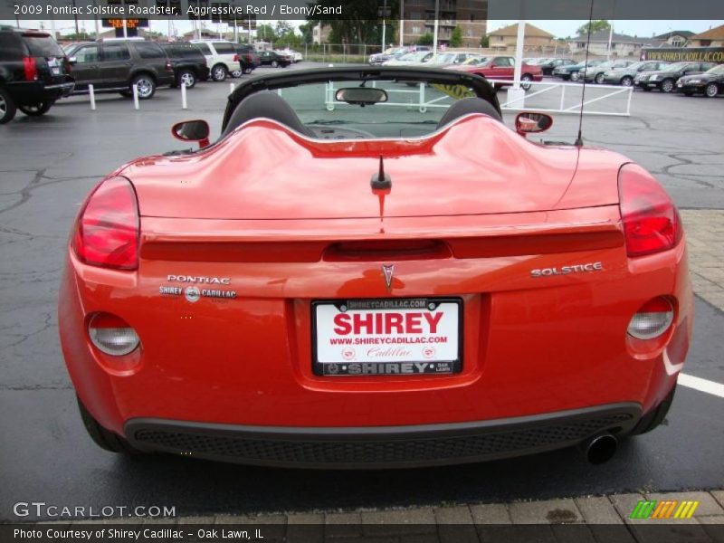 Aggressive Red / Ebony/Sand 2009 Pontiac Solstice Roadster
