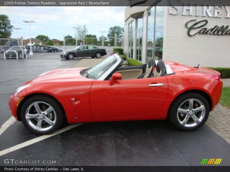 Aggressive Red / Ebony/Sand 2009 Pontiac Solstice Roadster