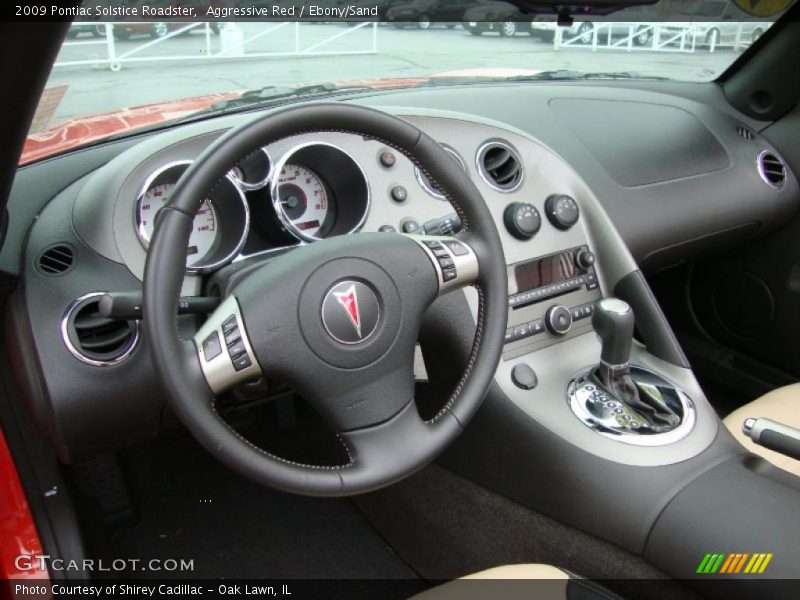 Aggressive Red / Ebony/Sand 2009 Pontiac Solstice Roadster