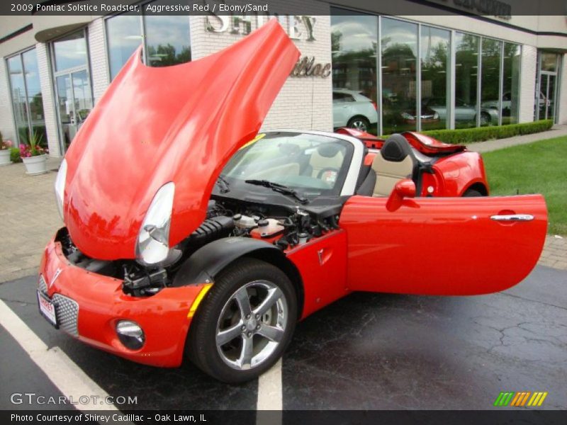 Aggressive Red / Ebony/Sand 2009 Pontiac Solstice Roadster
