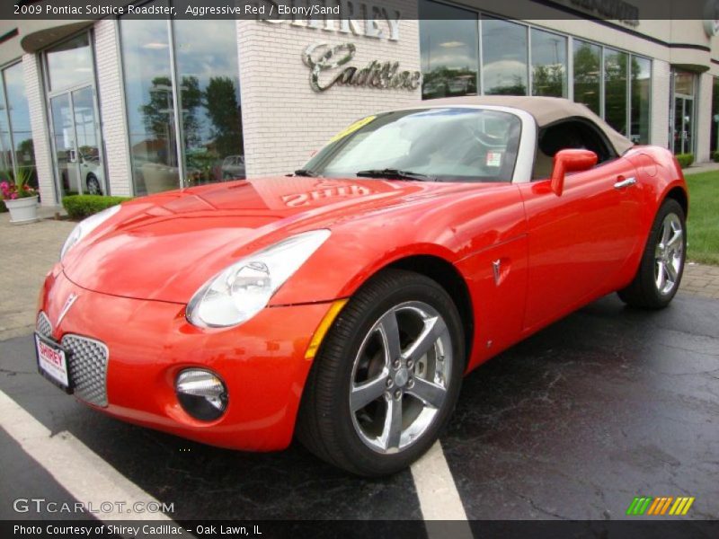 Aggressive Red / Ebony/Sand 2009 Pontiac Solstice Roadster