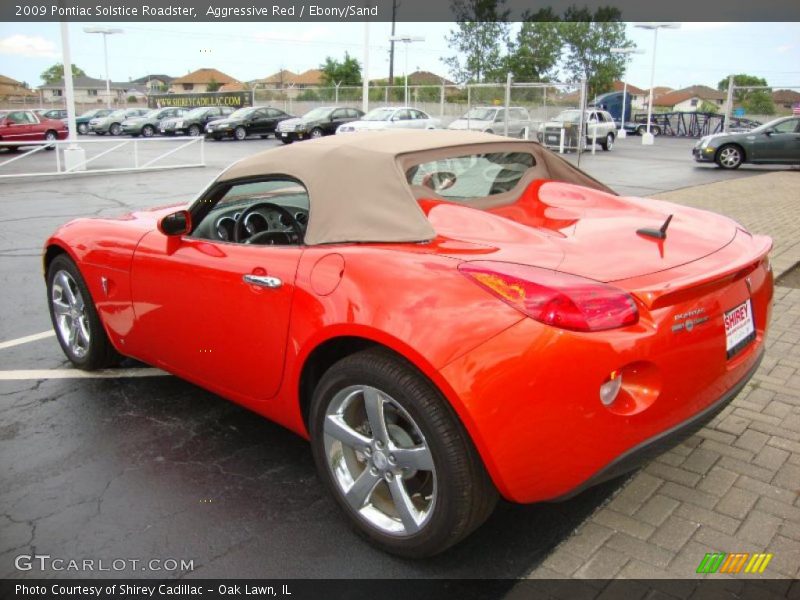 Aggressive Red / Ebony/Sand 2009 Pontiac Solstice Roadster