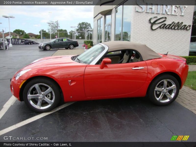 Aggressive Red / Ebony/Sand 2009 Pontiac Solstice Roadster