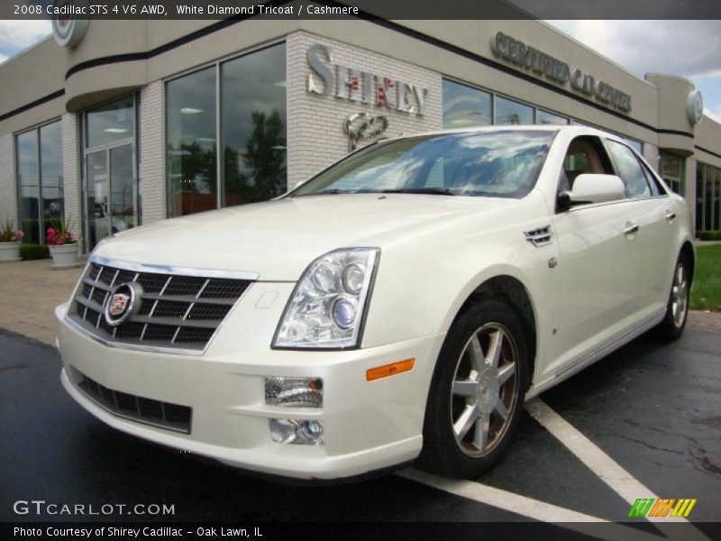 White Diamond Tricoat / Cashmere 2008 Cadillac STS 4 V6 AWD