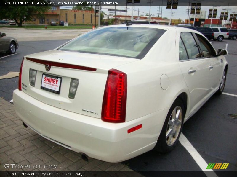 White Diamond Tricoat / Cashmere 2008 Cadillac STS 4 V6 AWD
