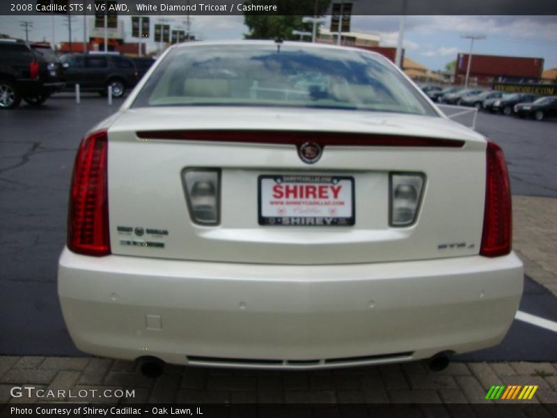 White Diamond Tricoat / Cashmere 2008 Cadillac STS 4 V6 AWD