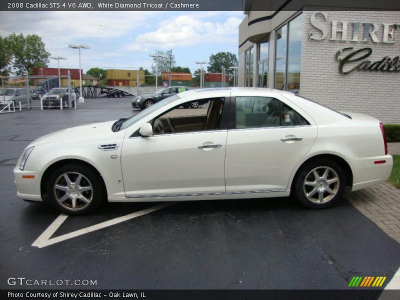 White Diamond Tricoat / Cashmere 2008 Cadillac STS 4 V6 AWD