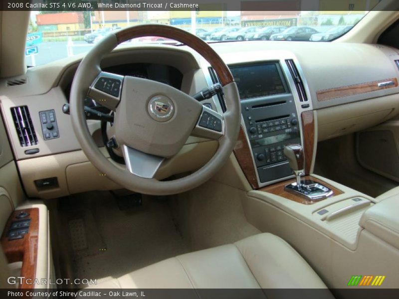 White Diamond Tricoat / Cashmere 2008 Cadillac STS 4 V6 AWD