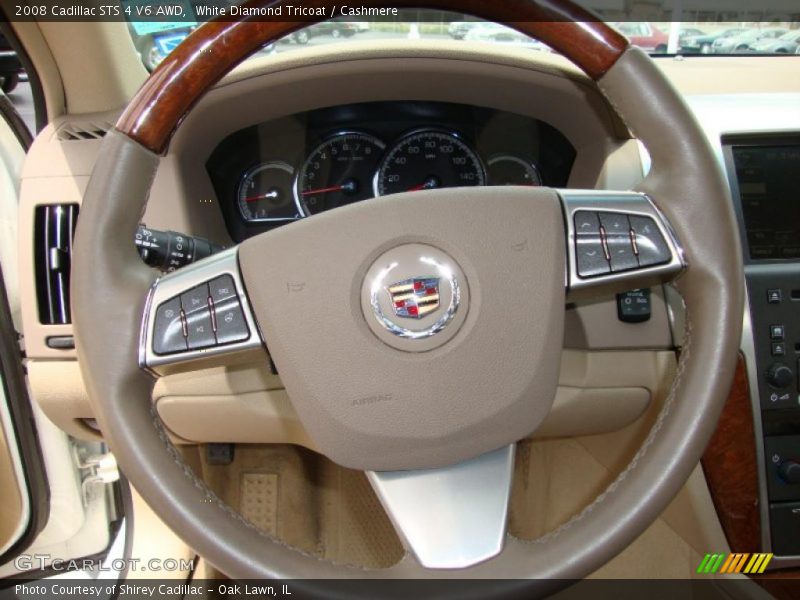 White Diamond Tricoat / Cashmere 2008 Cadillac STS 4 V6 AWD
