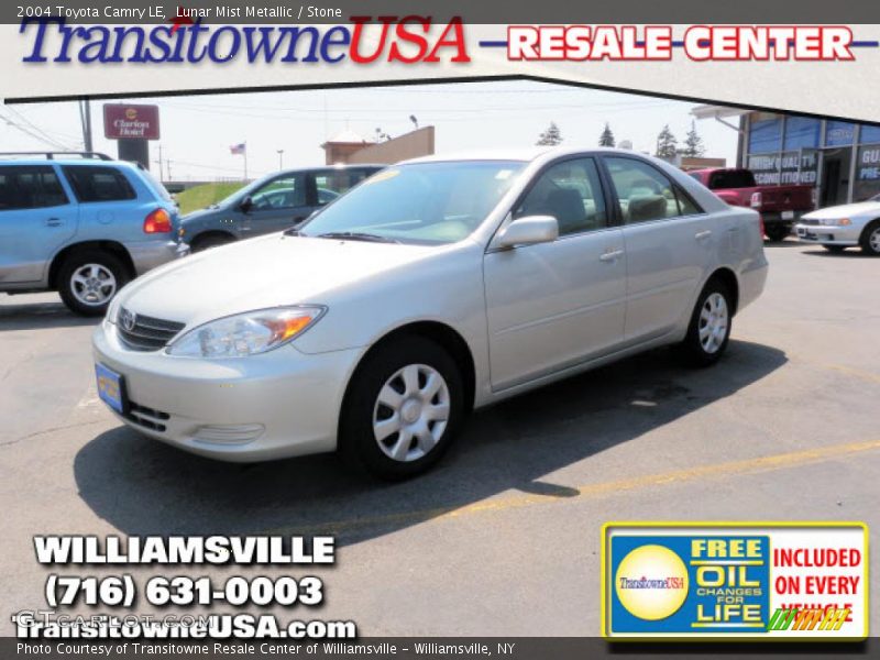 Lunar Mist Metallic / Stone 2004 Toyota Camry LE