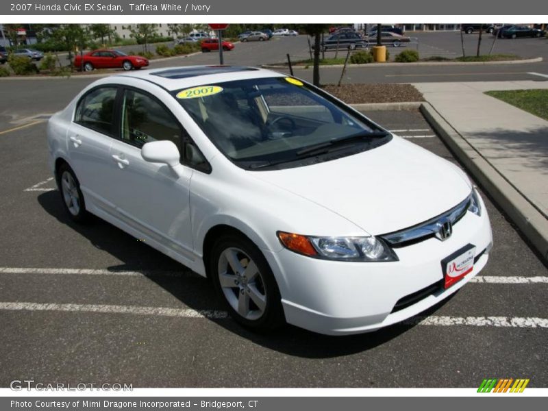 Taffeta White / Ivory 2007 Honda Civic EX Sedan