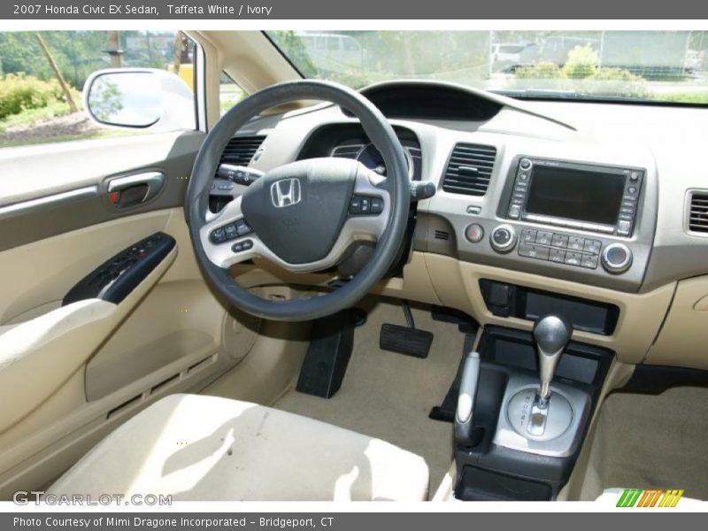 Taffeta White / Ivory 2007 Honda Civic EX Sedan